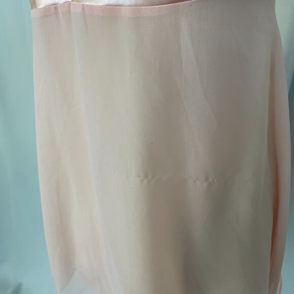 2PC Lingerie Set Large Pink Satin Silky Robe Slip Nightie Nightgown Peignoir - Picture 10 of 16